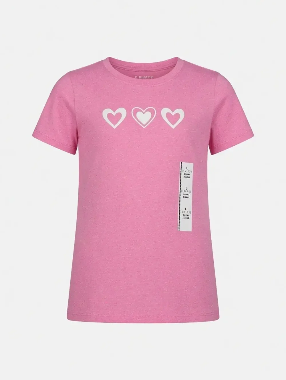 The Children’s Place Pink Hearts Short Sleeve Tee – Girls Size L (10-12) – NWT